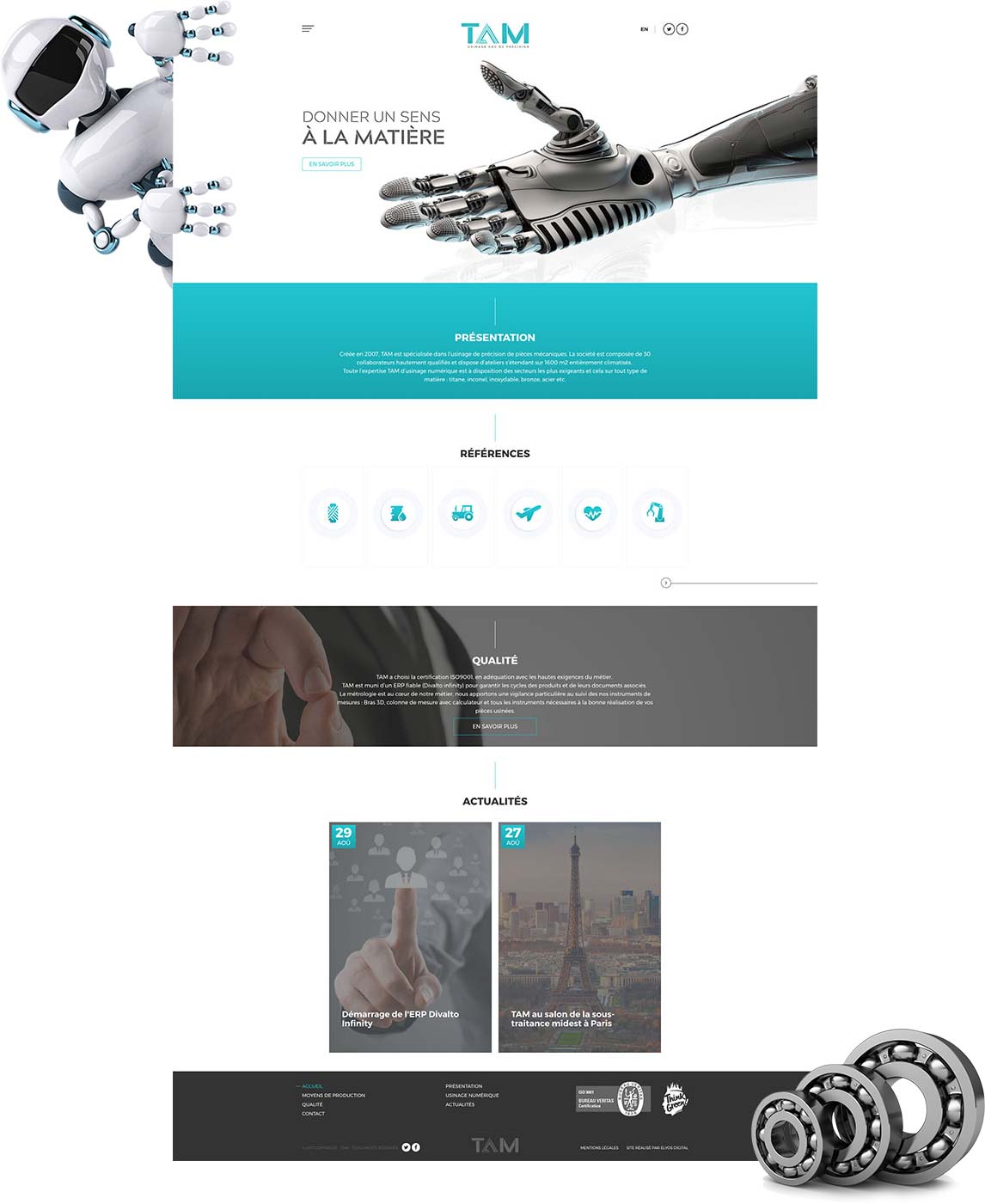Elyos Digital, nouveau site web TAM
